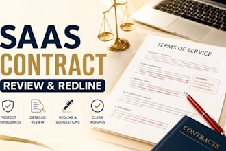review, redline and audit your saas terms of service and software contracts