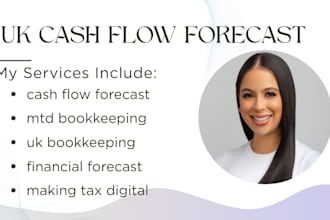 create a UK cash flow forecast and mtd ready bookkeeping setup for your business
