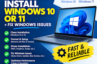 format or upgrade your PC and install windows 11, 10