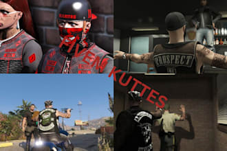 make custom fivem kuttes, mc vest, biker vest, fivem clothing, fivem ped