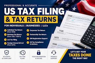 do us tax filing us tax returns llc tax 1120 5472 1040 cpa