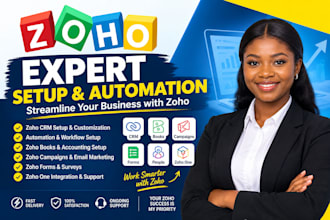 build zoho CRM, zoho analytics, zoho forms and ai agents