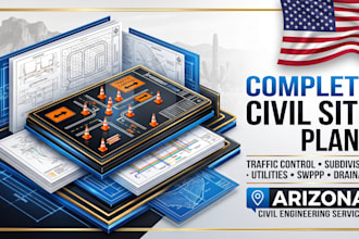 traffic control plan subdivision utility layout plan swppp drainage plan arizona
