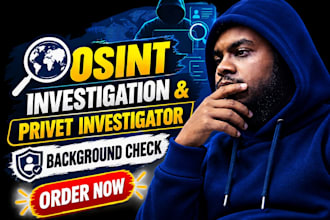conduct professional osint research and public information investigation