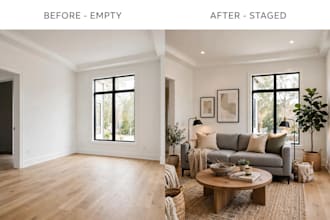 do ai virtual staging for real estate interior and exterior