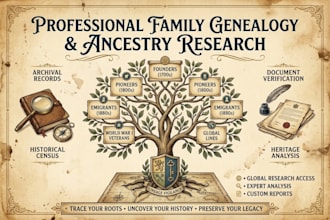 do family genealogy research, trace your ancestry, and build your family tree