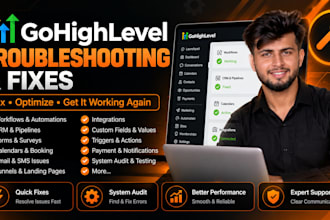 fix gohighlevel CRM workflows automations and integrations