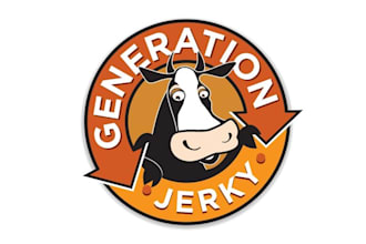 design high quality classic beef jerky logo