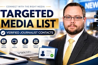 build a targeted journalist media list with verified press contacts