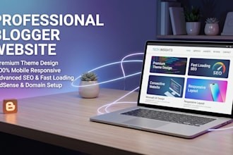 create and customize a professional blogger website
