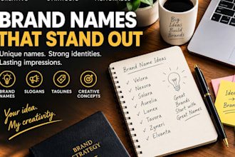 make catchy brand names and slogans for your brand