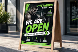 design frame signs, sandwich boards and parking signage