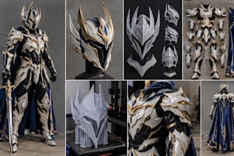 3d cosplay model 3d wearable cosplay armor cosplay helmet anime cosplay armor
