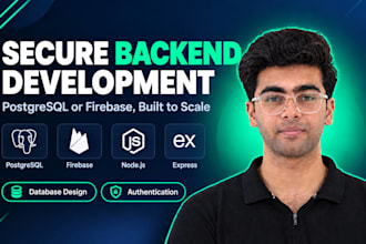 build a nodejs backend API with postgresql or firebase