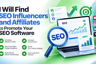 find influencers and affiliates to promote your SEO software