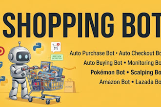do shopping bot, auto purchase bot, pokemon bot, auto checkout bot, scalping bot
