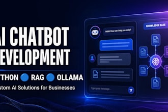 develop an ai chatbot using python, rag and ollama