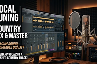 do melodyne vocal tuning, pitch correction, alignment, and country mix n master