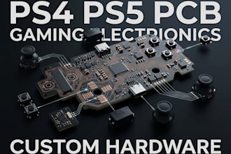 design ps5 ps4 controller pcb, retro gamepad and embedded firmware