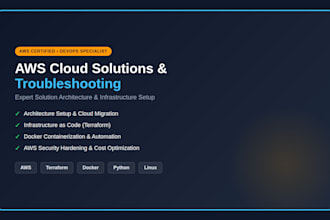 fix and manage your AWS cloud as your expert solution architect
