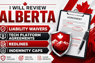 review alberta liability waivers tech agreements and indemnity caps