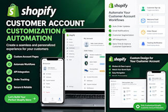 customize shopify customer accounts and automate workflows