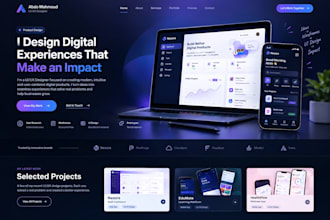 design a modern website UI UX in figma