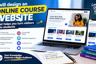 design an online course website that helps you turn visitors into students