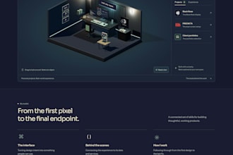 build a responsive portfolio website with react