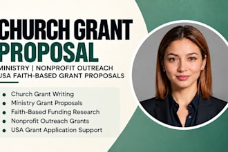 write church grant ministry nonprofit outreach USA faith based grant proposals