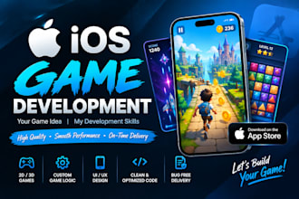 develop unity ios game for iphone ipad in unity 2d 3d