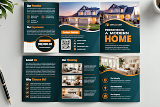 design luxury realestate bronchure, offering memorandum, property brochure, eddm