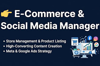 be your ecommerce social media manager and content creator