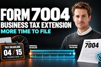 prepare and file irs form 7004 business tax extension