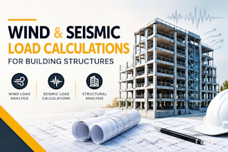 provide wind and seismic load calculations for building structure