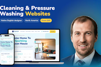 design a cleaning or pressure washing business website that gets bookings