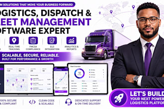 develop logistics dispatch, fmcsa fleet management, eld software, and eld app