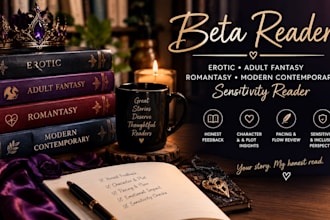 beta read erotic adult fantasy romantasy modern contemporary sensitivity reader