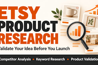 do etsy product research, analysis and validation