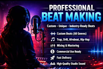 custom beat making for your song vocals melody afrobeat trap drill remake beat