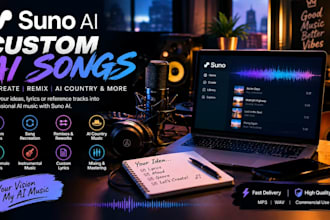 make custom ai song recreate ai song ai country music remix song with suno ai