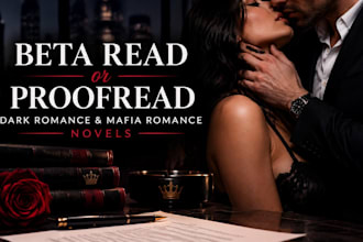 beta read or proofread dark romance and mafia romance novels