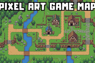 do seamless pixel art tilesets for top down rpg background and platformer games