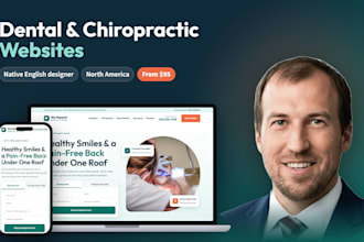 design a dental or chiropractic clinic website that books new patients
