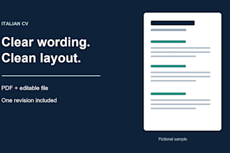 improve and format your CV