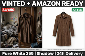 do vinted photo editing and amazon pure white background