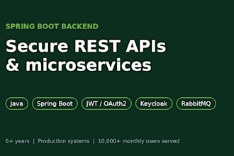 build a secure spring boot rest API or microservices