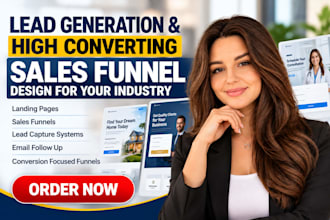 do lead generation, high converting sales funnel design, for industries