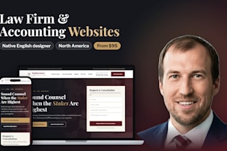design a law firm or accounting firm website that brings in consultations