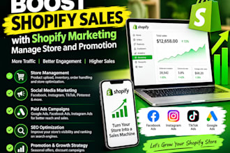 boost shopify sales with shopify marketing and store promotion
